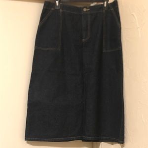 Authentic Oscar dela Renta denim dark wash skirt